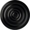 Ekena Millwork Carton Smooth Ceiling Medallion (Fits Canopies up to 9 1/8"), 29 1/8"OD x 1 1/2"P, Jet Black CM29CABLF - alternate 1